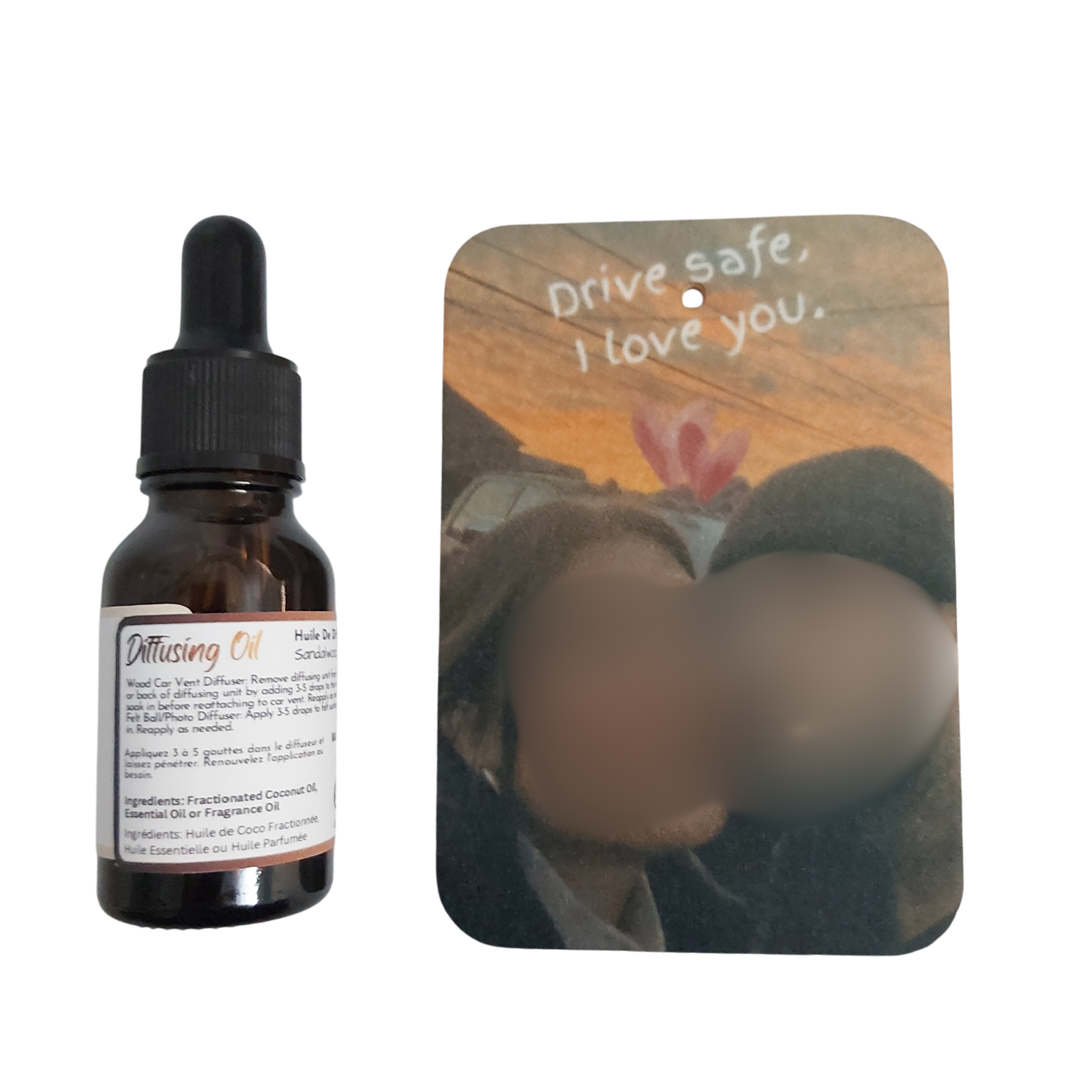 Custom Felt Car Diffuser + Oil