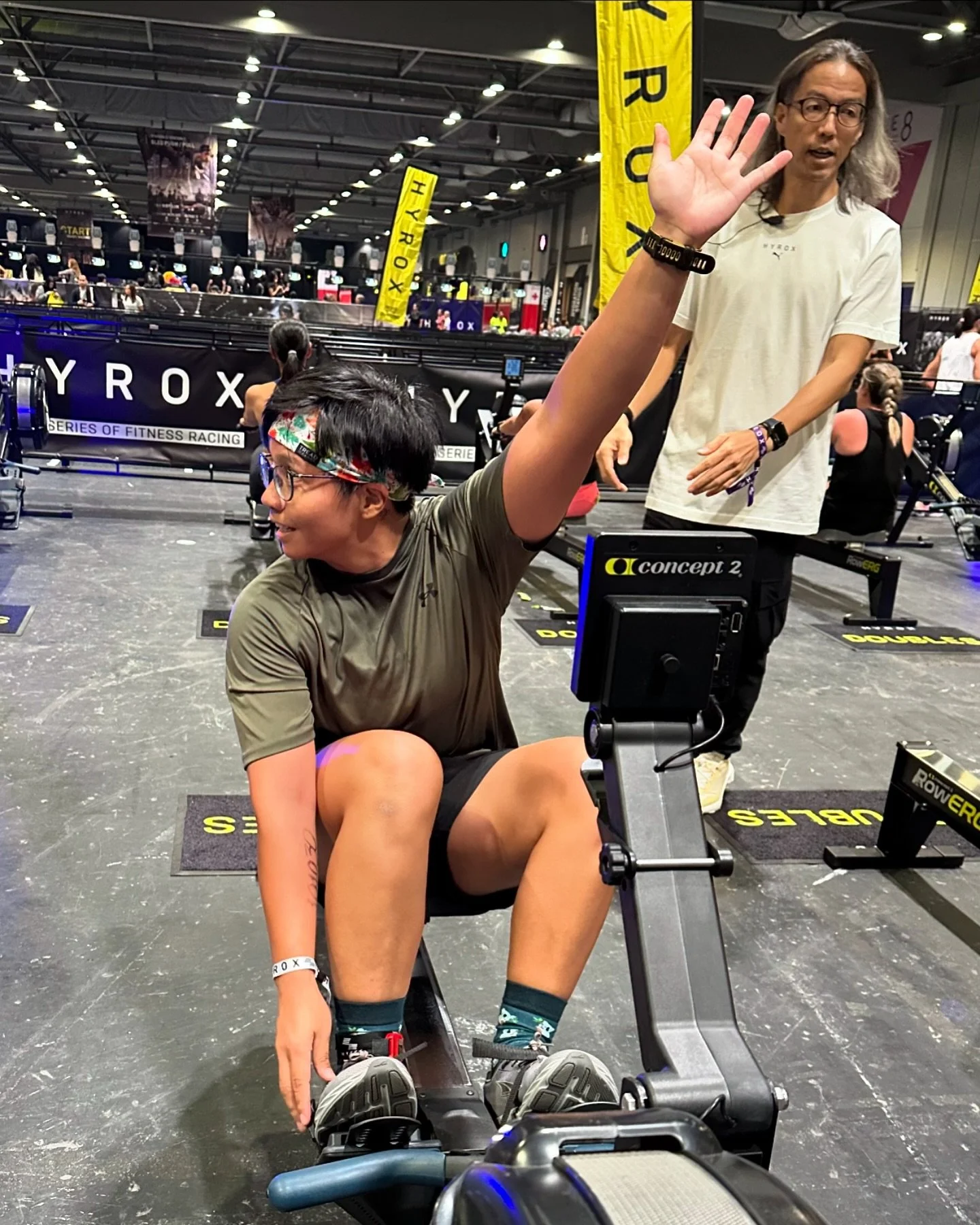 Finished the rowing station fast and strong. @asiole completed the HYROX Hong Kong Open with a new PR! 🇭🇰
