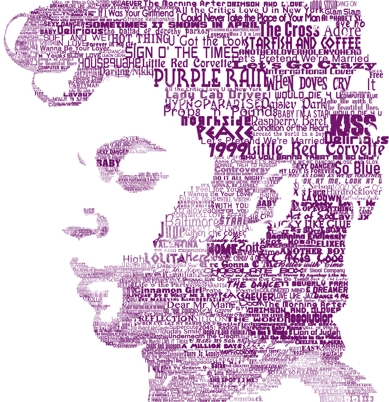 Prince Songs Portrait Tribute 