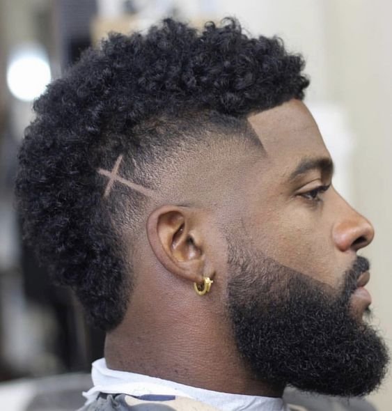 Burst Fade Mohawk Hairstyles for Black Men #burstfade #mohawk #burstfademohawk #blackmenhaircuts #blackmenhairstyles #africanamericanhairstyles #africanamericanhaircuts #newhaircuts #trendinghaircuts #blackmenhair #haircuts #hairstyles.jpeg