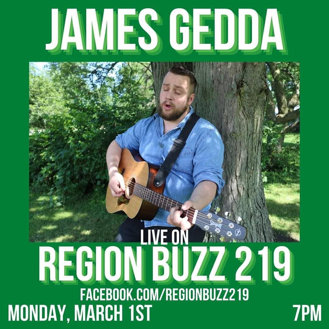 Tonight! Going live on @regionbuzz219 Facebook at 7pm, so be sure to tune in! #americana #countrymusic #singersongwriter #acoustic #folkmusic #localmusic #supportlocalmusic #bothkindsofmusic #livestream