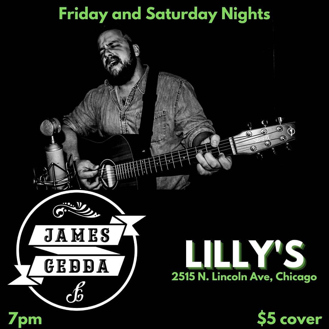 Happy to announce that my weekend residency at @lillyschicagoofficial is back on! Every Friday and Saturday (with few exceptions) from around 7 until close. $5 at the door, so make plans to come join me! #americana #countrymusic #singersongwriter #ac
