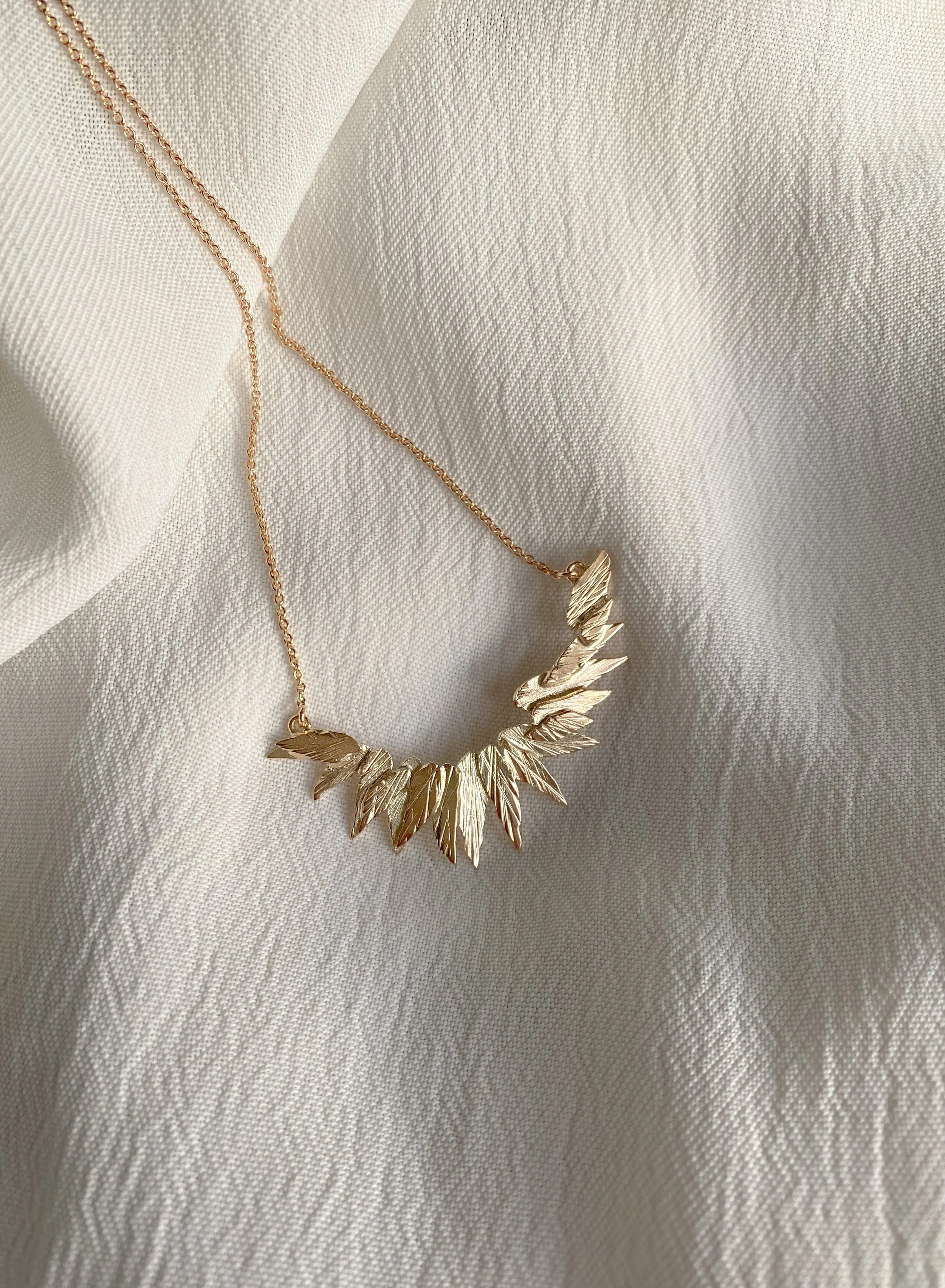 Journey necklace, 14k gold