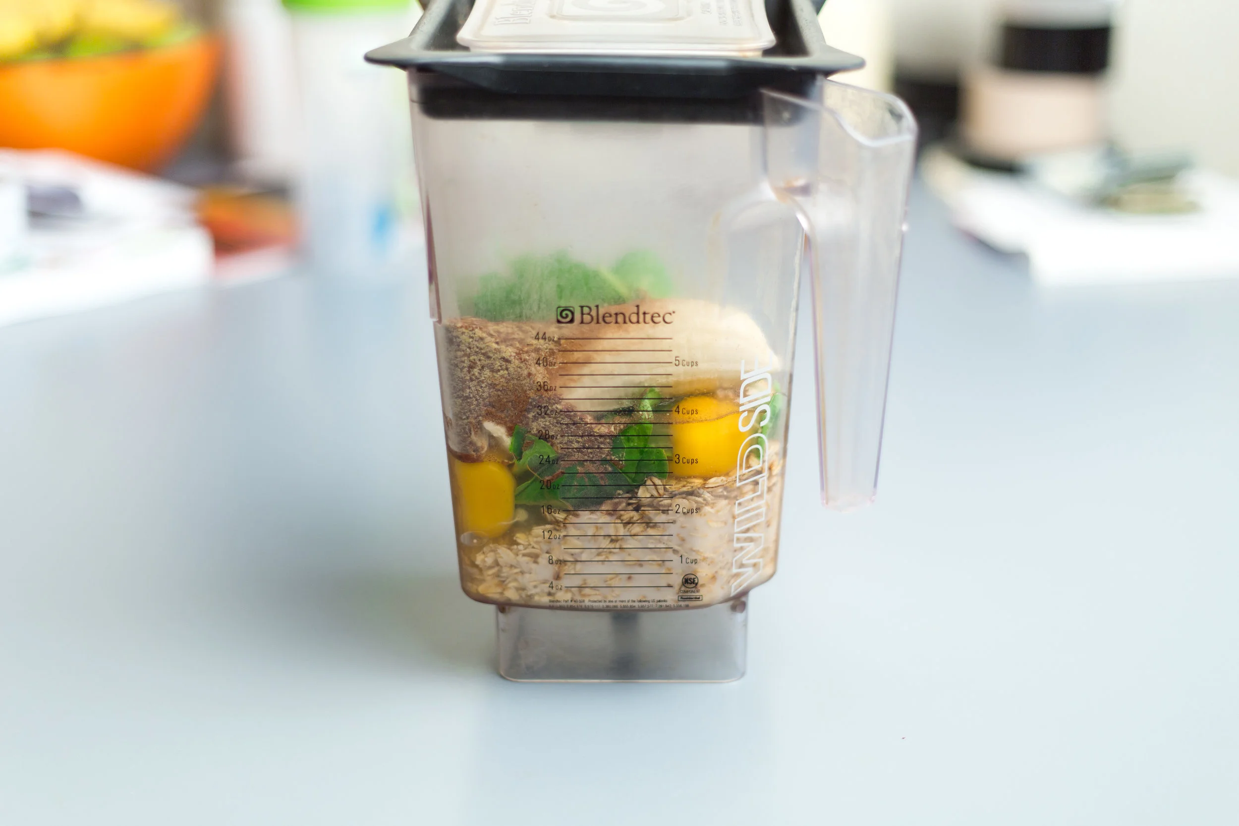 Seriously… just dump it all in a blender, blend, and cook.