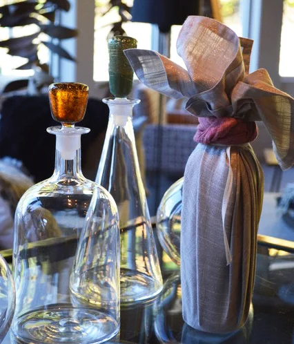 wrap a wine bottle