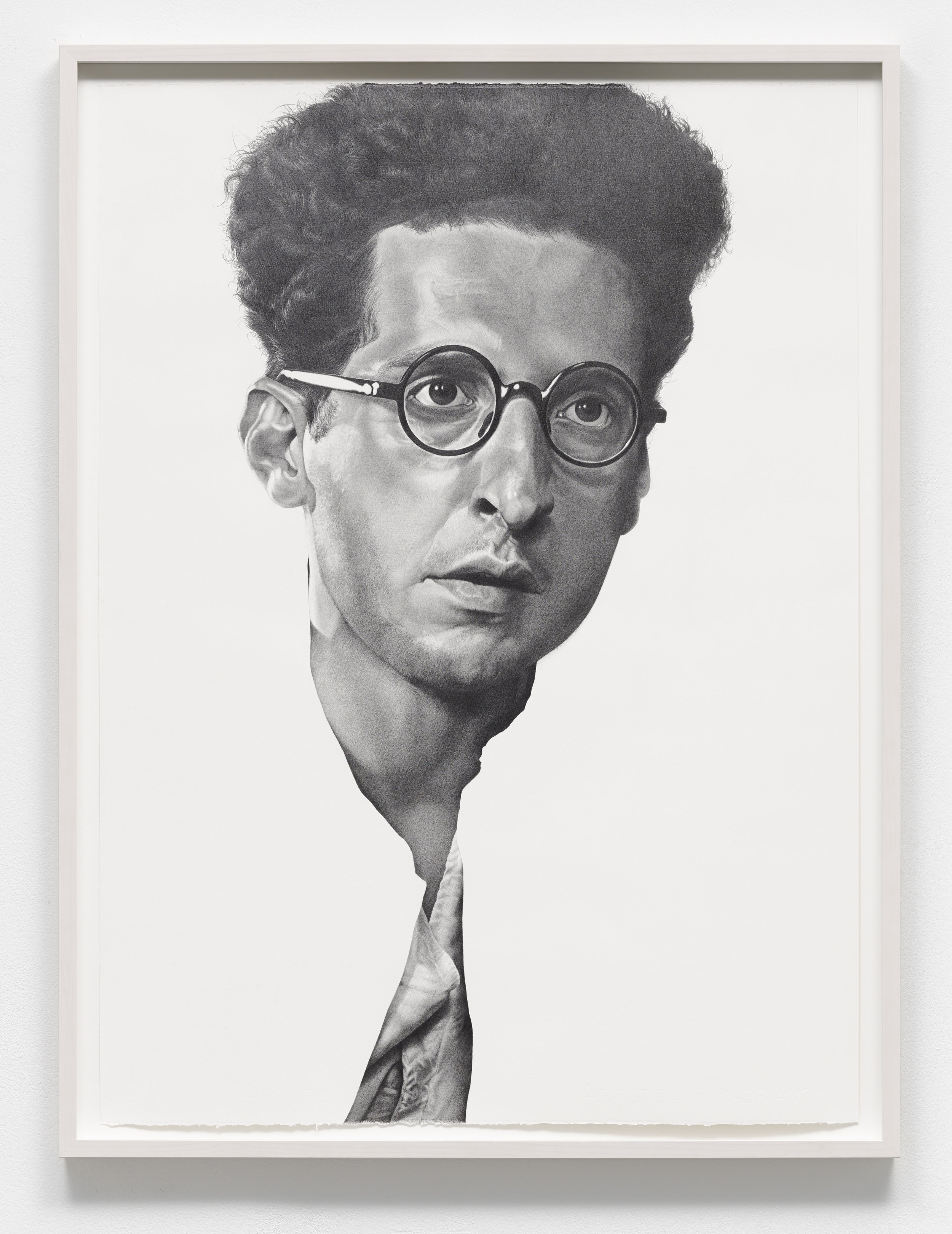  “post-human (Barton Fink)” graphite on paper, 56 x 76 cm, 2014. 
