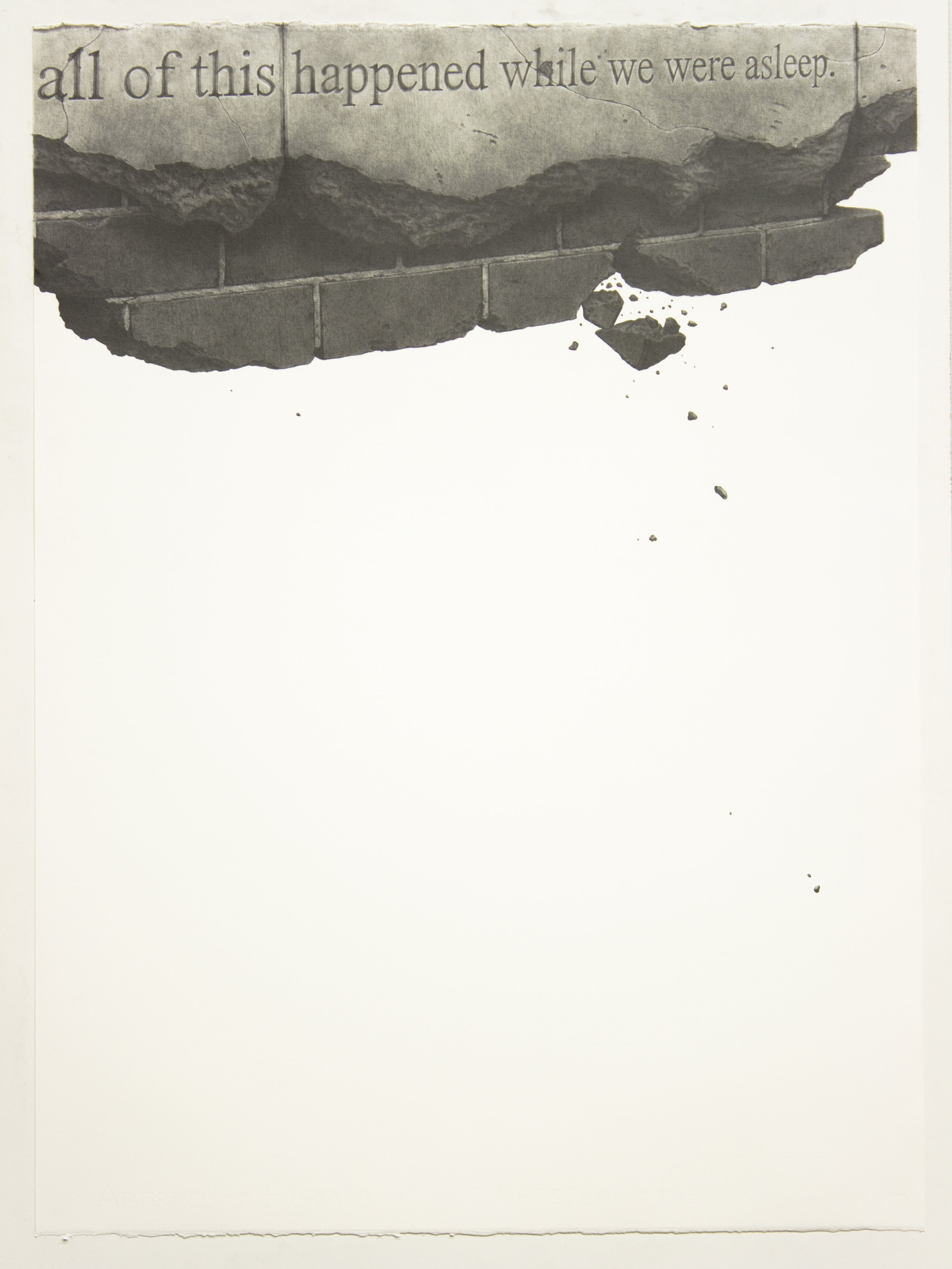  “post-human (Love Part II, Agape)” graphite on paper, 56 x 76 cm, 2013. 