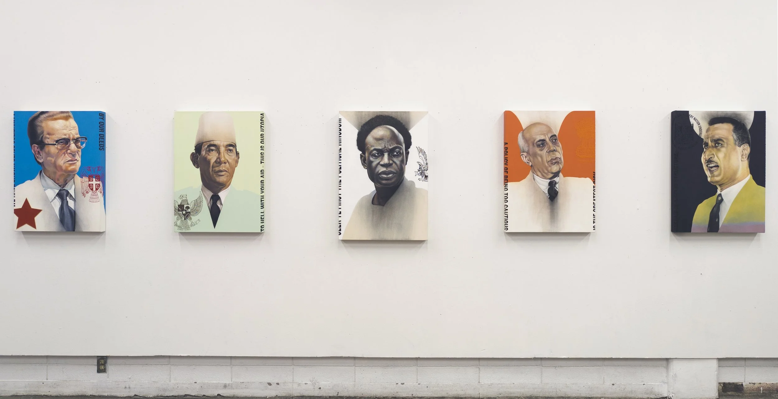  “non-aligned (Founder’s suite)” acrylic, pastel, and sand on canvas. Dimensions variable. 2024-25. 