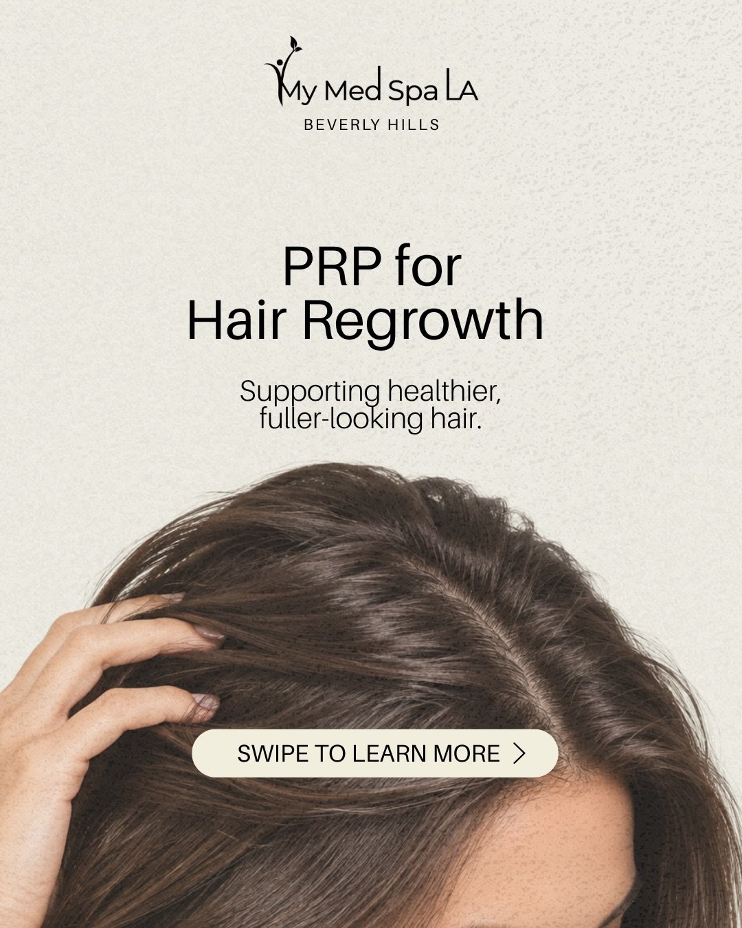 PRP for Hair Regrowth
Supporting healthier, fuller-looking hair using your body&rsquo;s own platelet-rich plasma.
Swipe to learn how PRP works &rarr;

What is PRP?
PRP, or platelet-rich plasma, is prepared from your own blood and carefully applied to