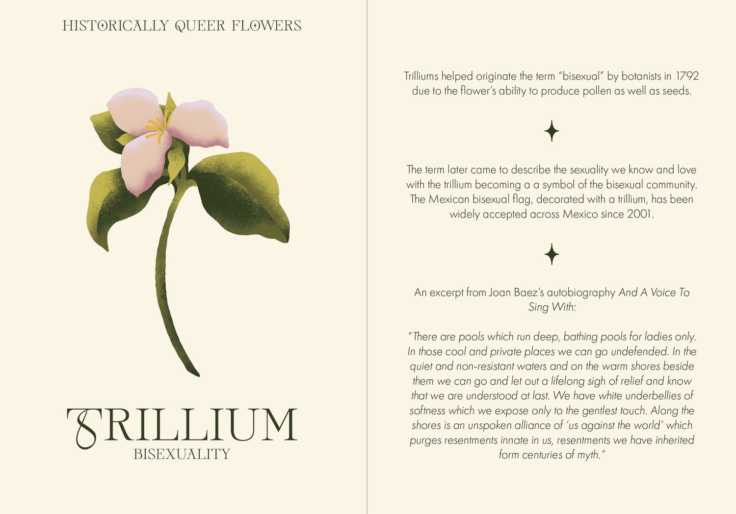 Trillium: Bisexuality  swan meadow