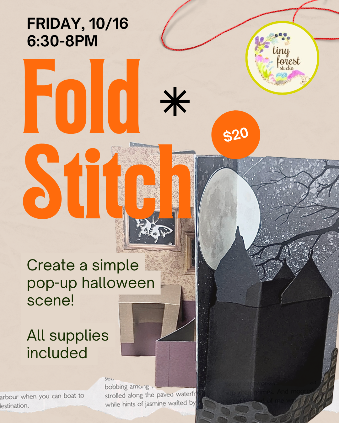 Fold * Stitch: Pop-Up Halloween Book