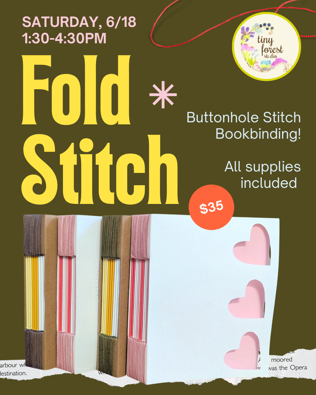 Fold * Stitch: Buttonhole Books!