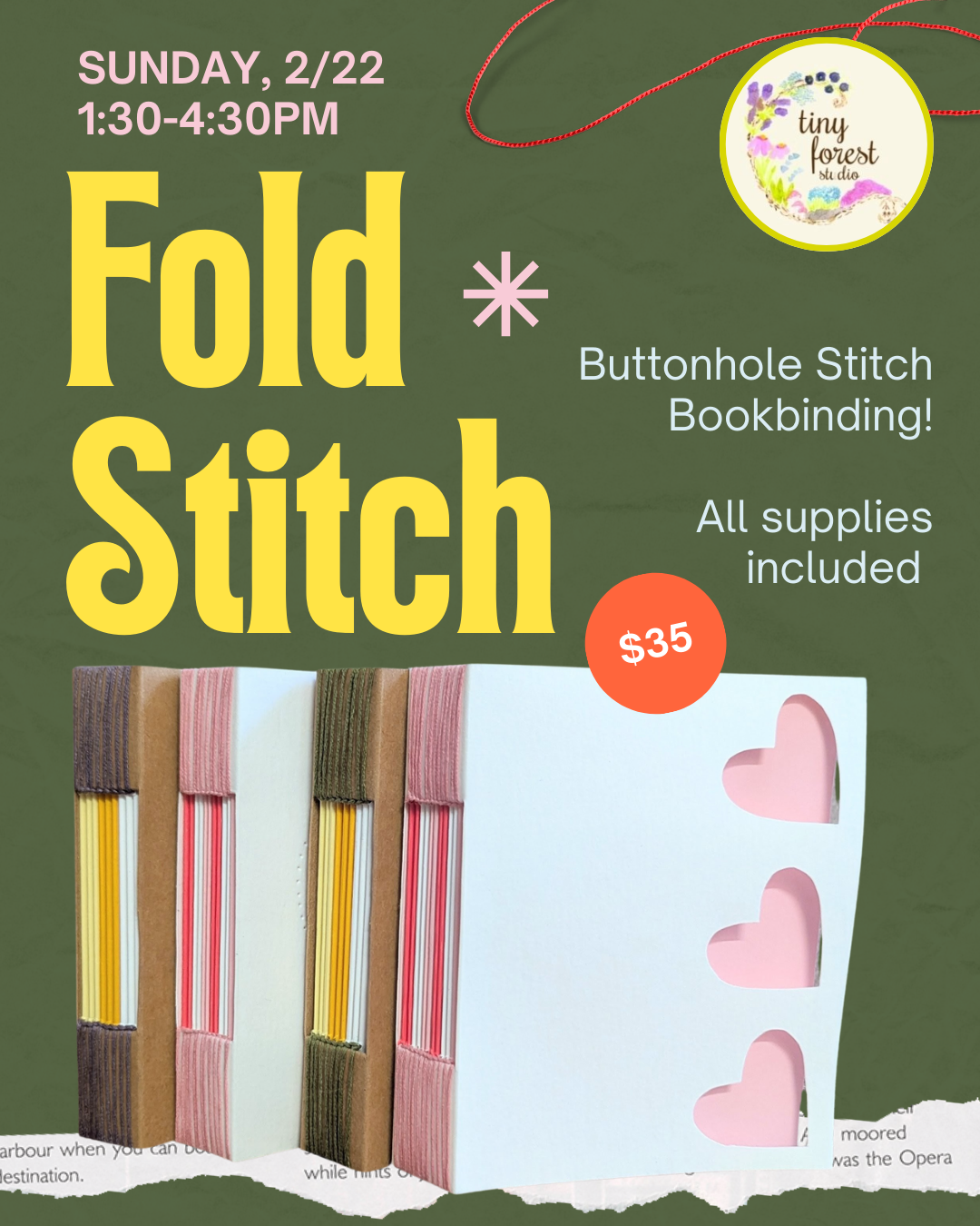 Fold * Stitch: Buttonhole Books!