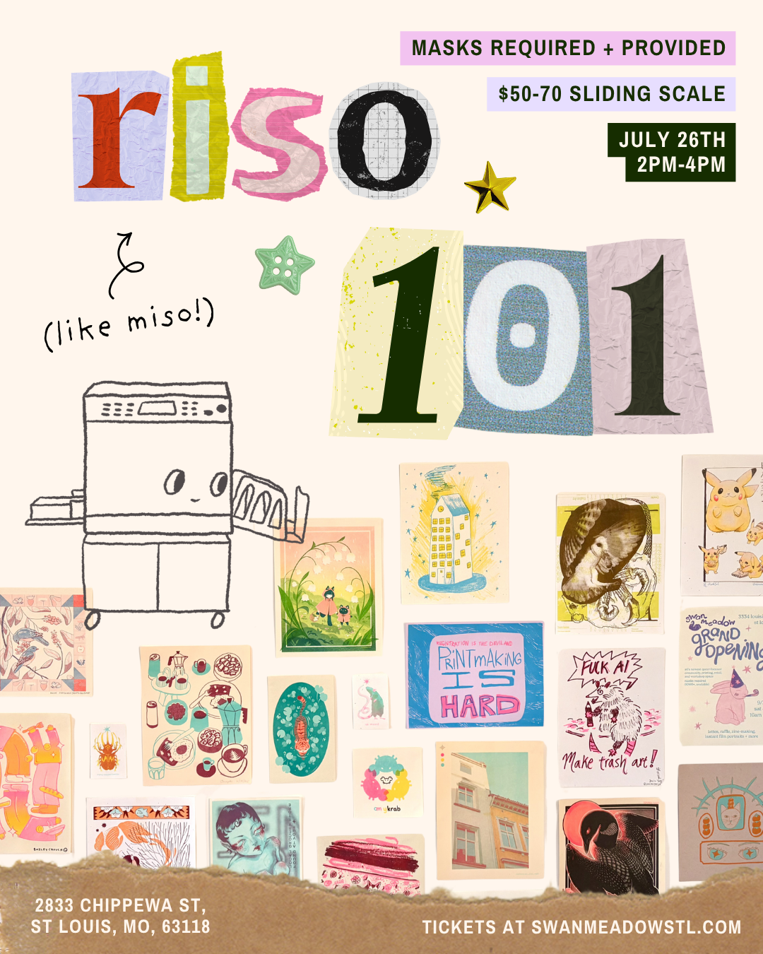 Riso 101 Workshop - July 26th
