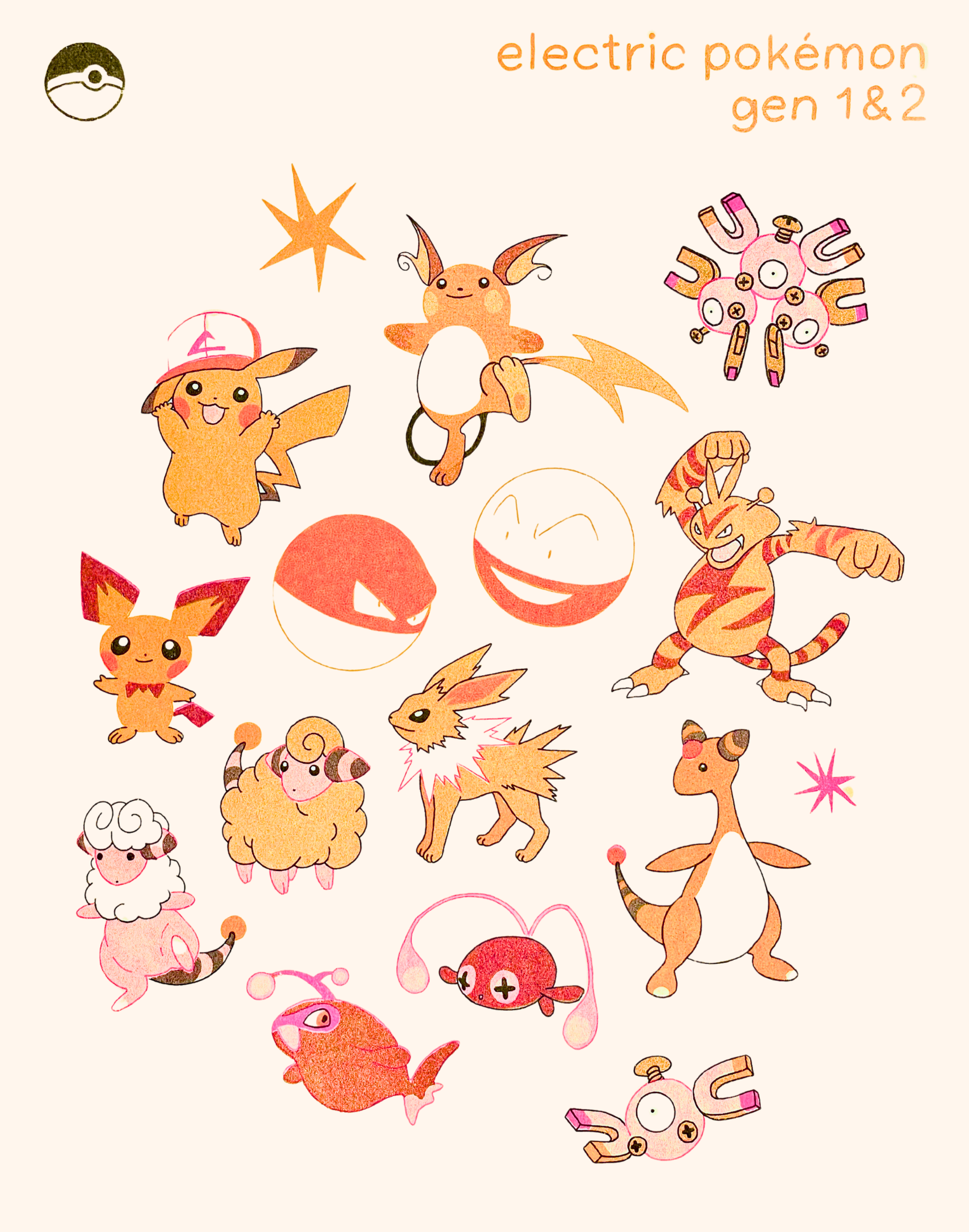 Electric Pokémon Gen 1&2