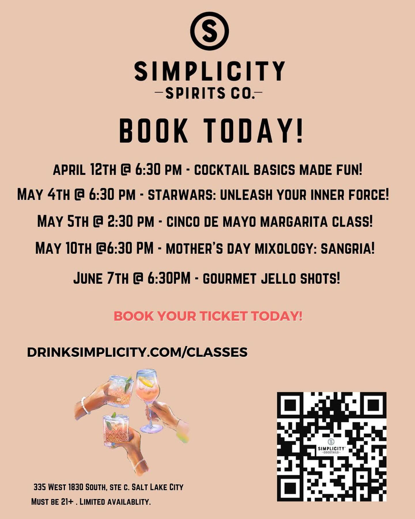 Starting with this Friday&rsquo;s Mix and Mingle, we&rsquo;ve got a fun and exciting schedule of classes set up for y&rsquo;all! Booking is available on the website! 🎊