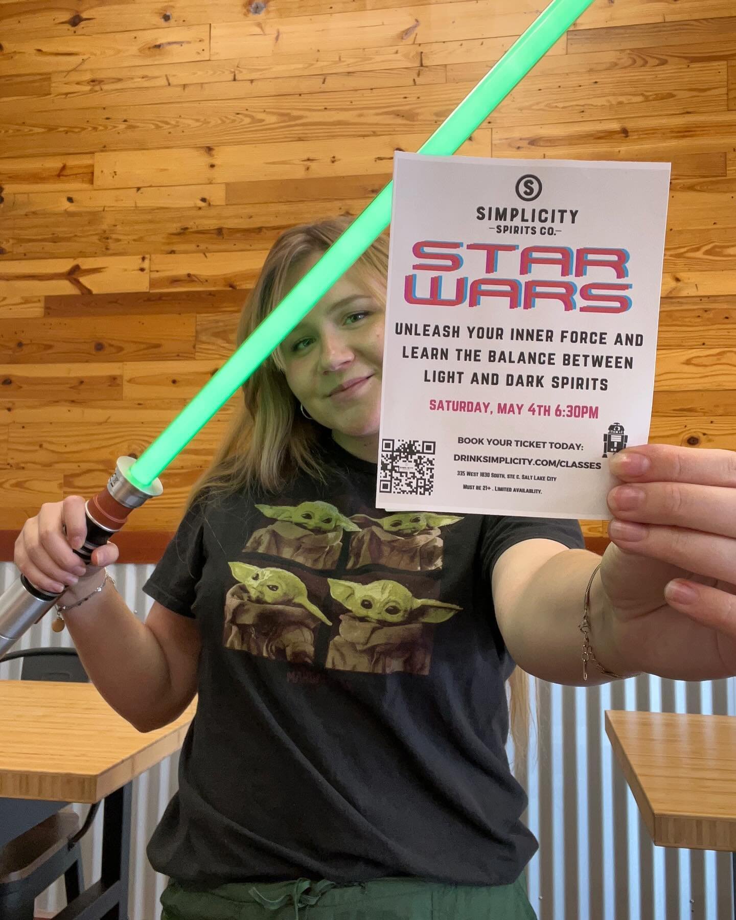 Bring balance to your drinks at our May the Fourth Class! Have fun you will 💫 book now before the class sells out!