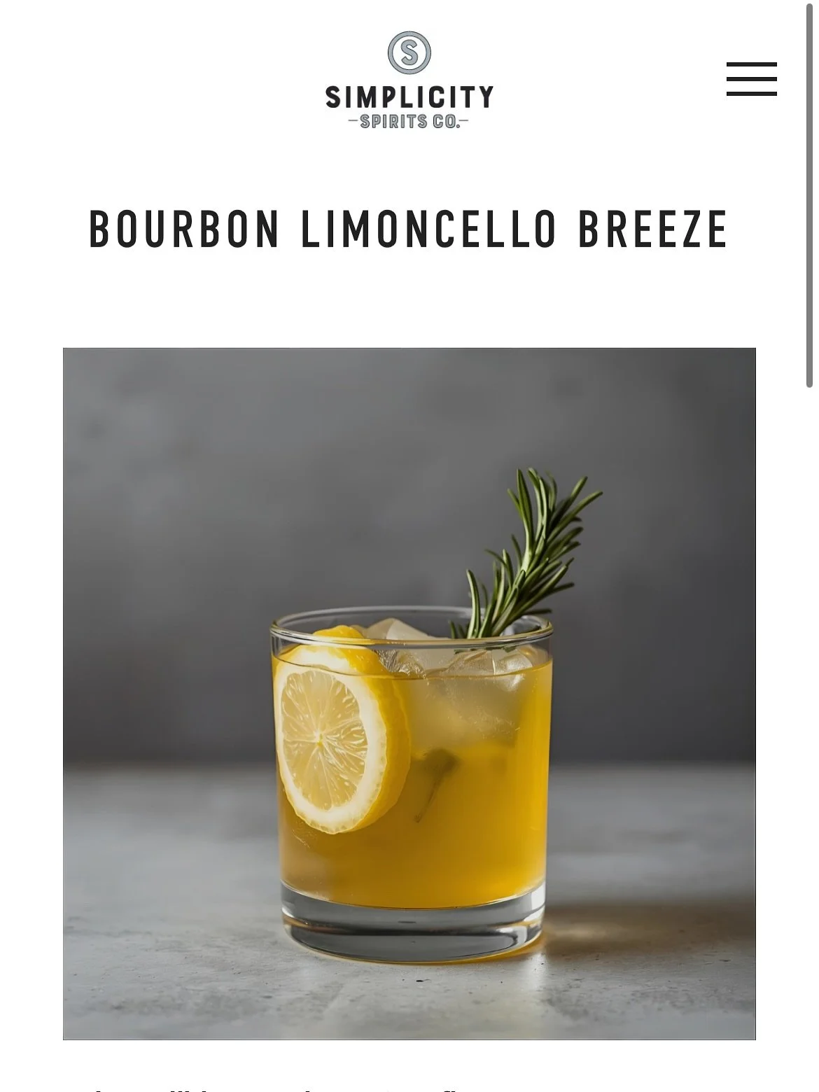 Looking for a new recipe this weekend? Try a Bourbon Limoncello Breeze! Find more delicious ideas like this at drinksimplicity.com/cocktail-recipes 🍋