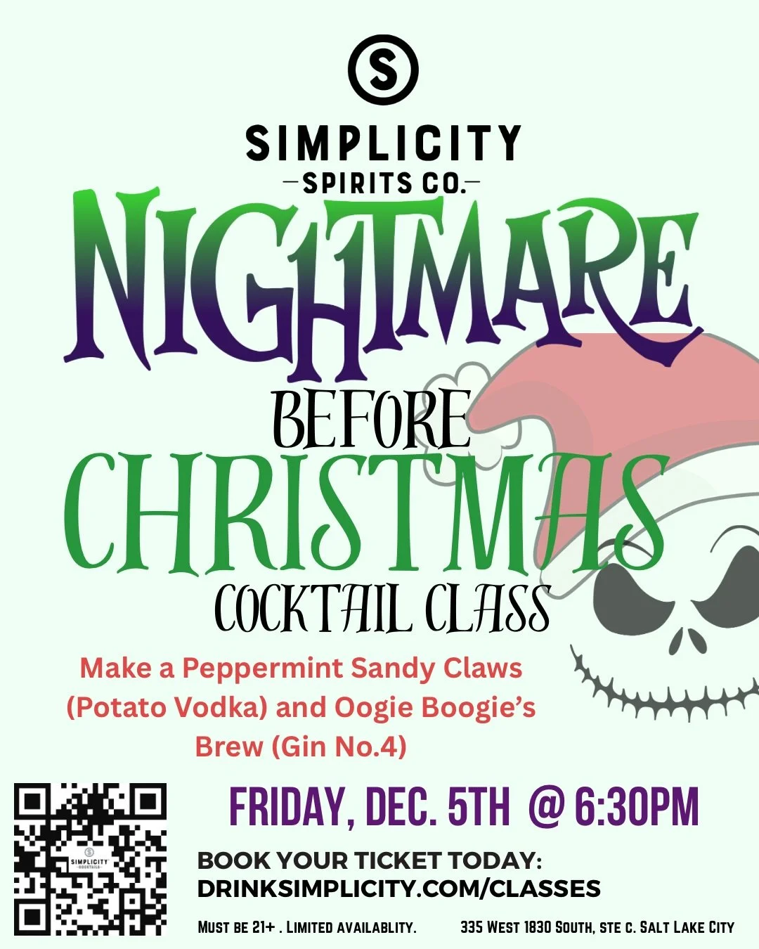 Can you believe we are only two weeks away from our first December cocktail class? 🤯 Can&rsquo;t wait to celebrate with y&rsquo;all! 🎄