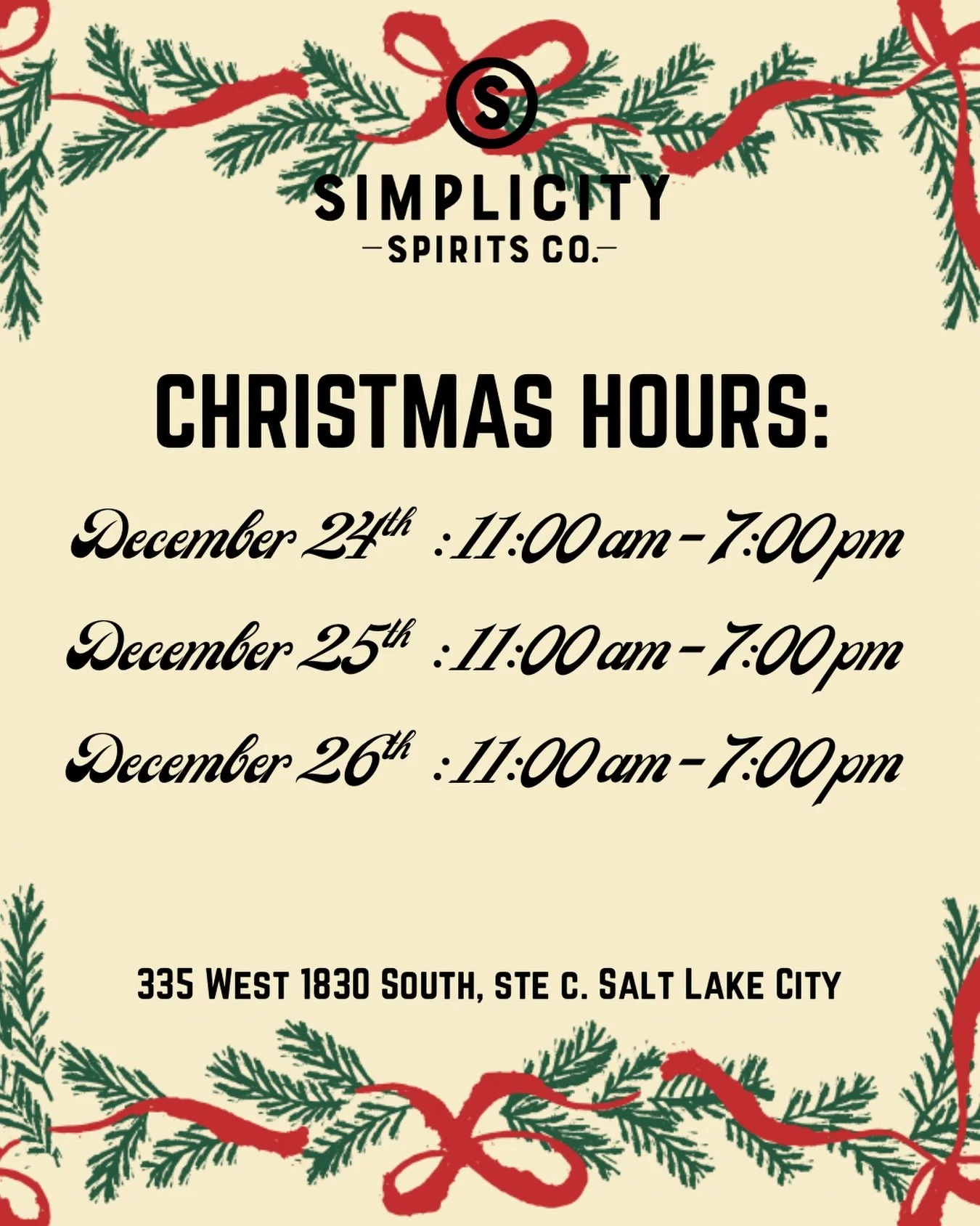 If you can&rsquo;t tell, we are open regular hours all week long! We just can&rsquo;t stay away 🎄 Stop by and say hi!