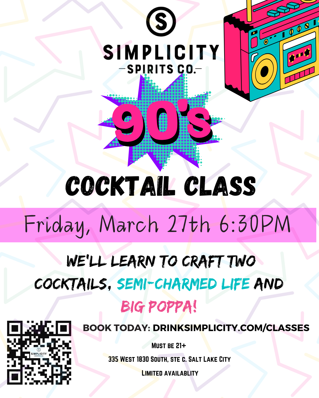 '90s Cocktail Class