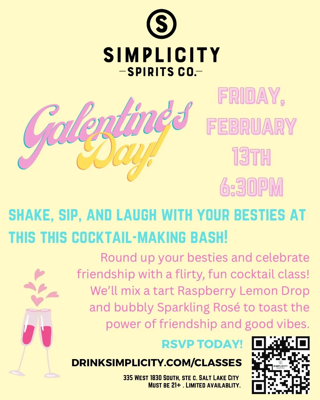 Two weeks away from Galentine&rsquo;s Day! Bring your besties for a great time 💗 12 tickets are left, grab them while you can!