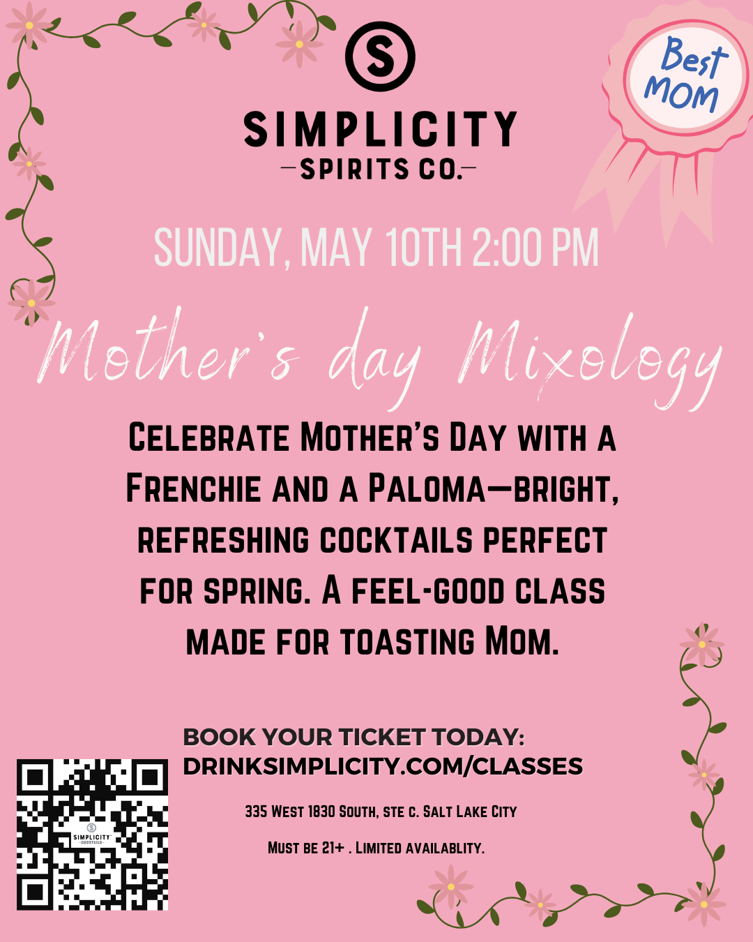 Mother's Day Mixology:  Sip &amp; Celebrate
