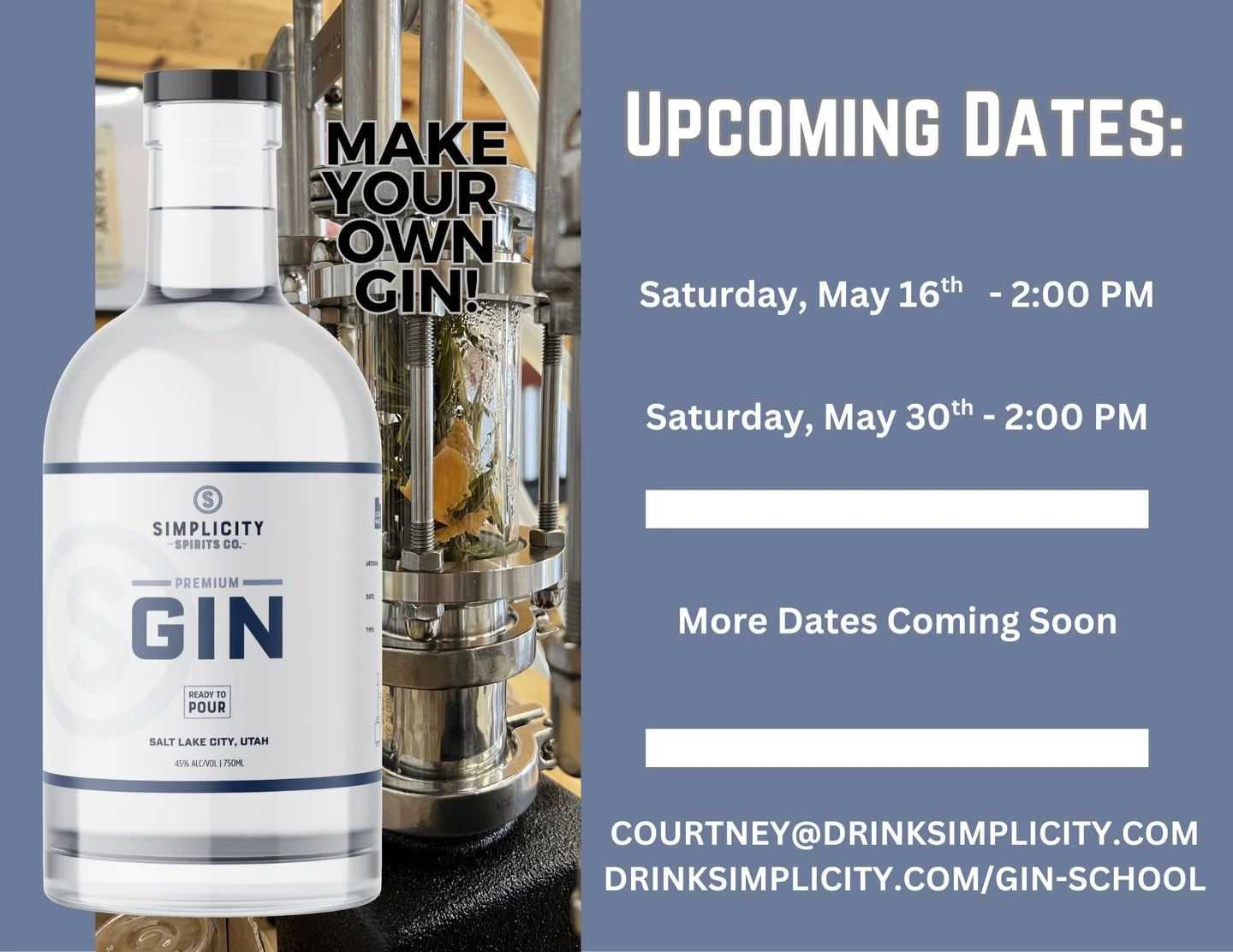 Make the gin of your dreams just in time for summer! Sign up today! 🌿