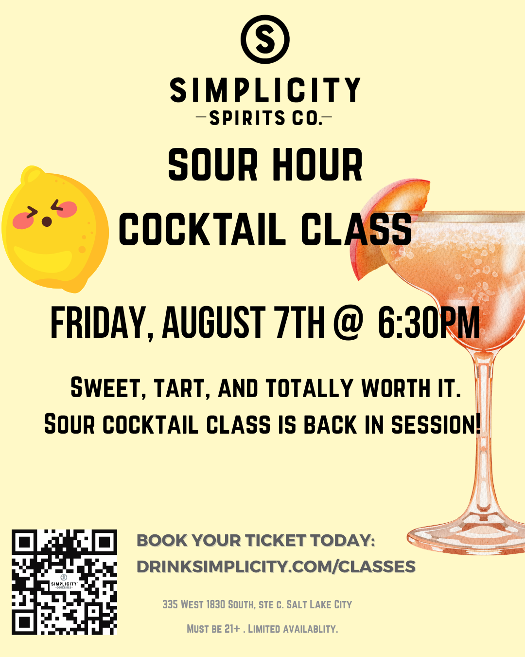 Sour Hour Cocktail Class