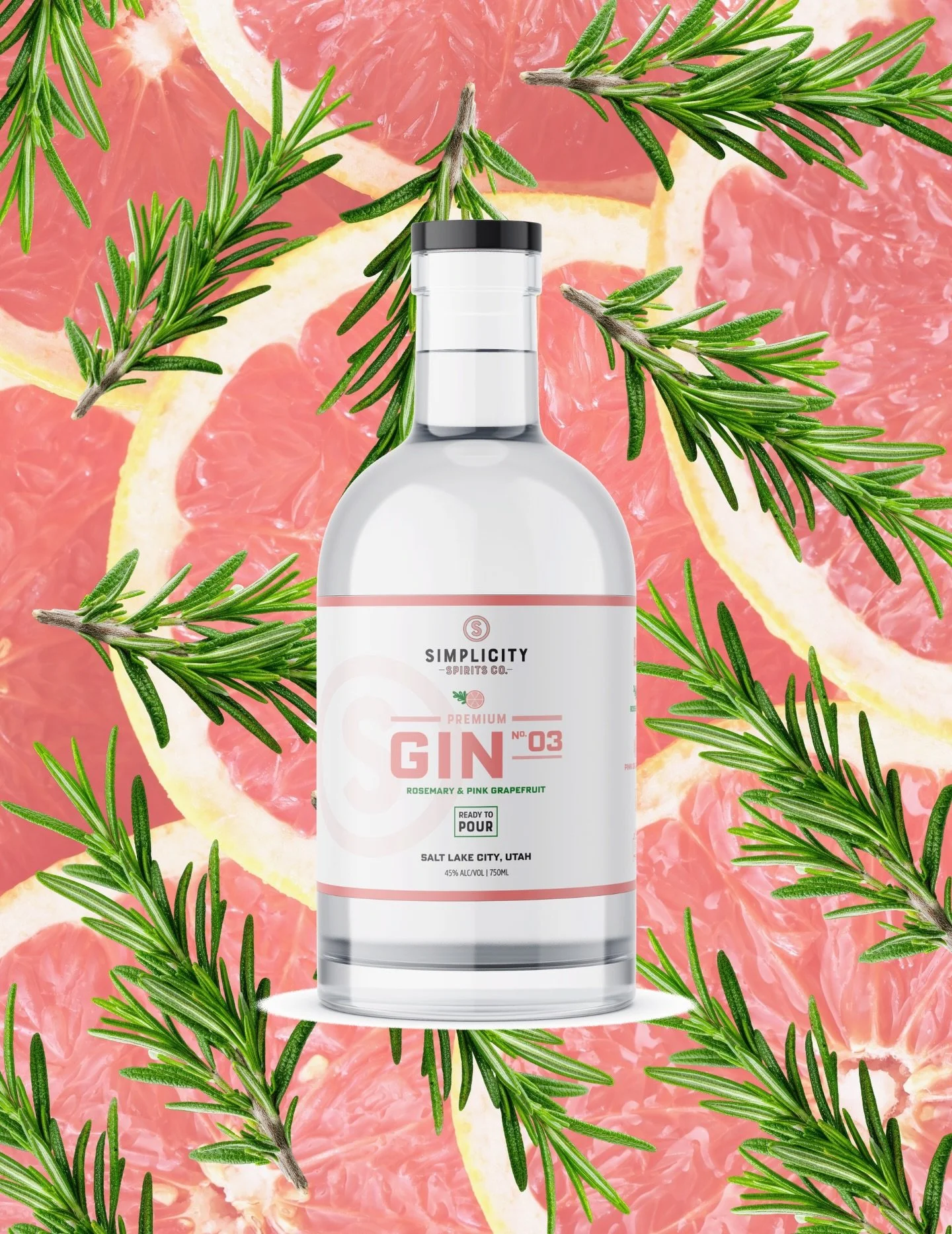 Gin No. 3: Rosemary &amp; Pink Grapefruit is back in stock! Stop by the store this weekend and grab a bottle 🌿