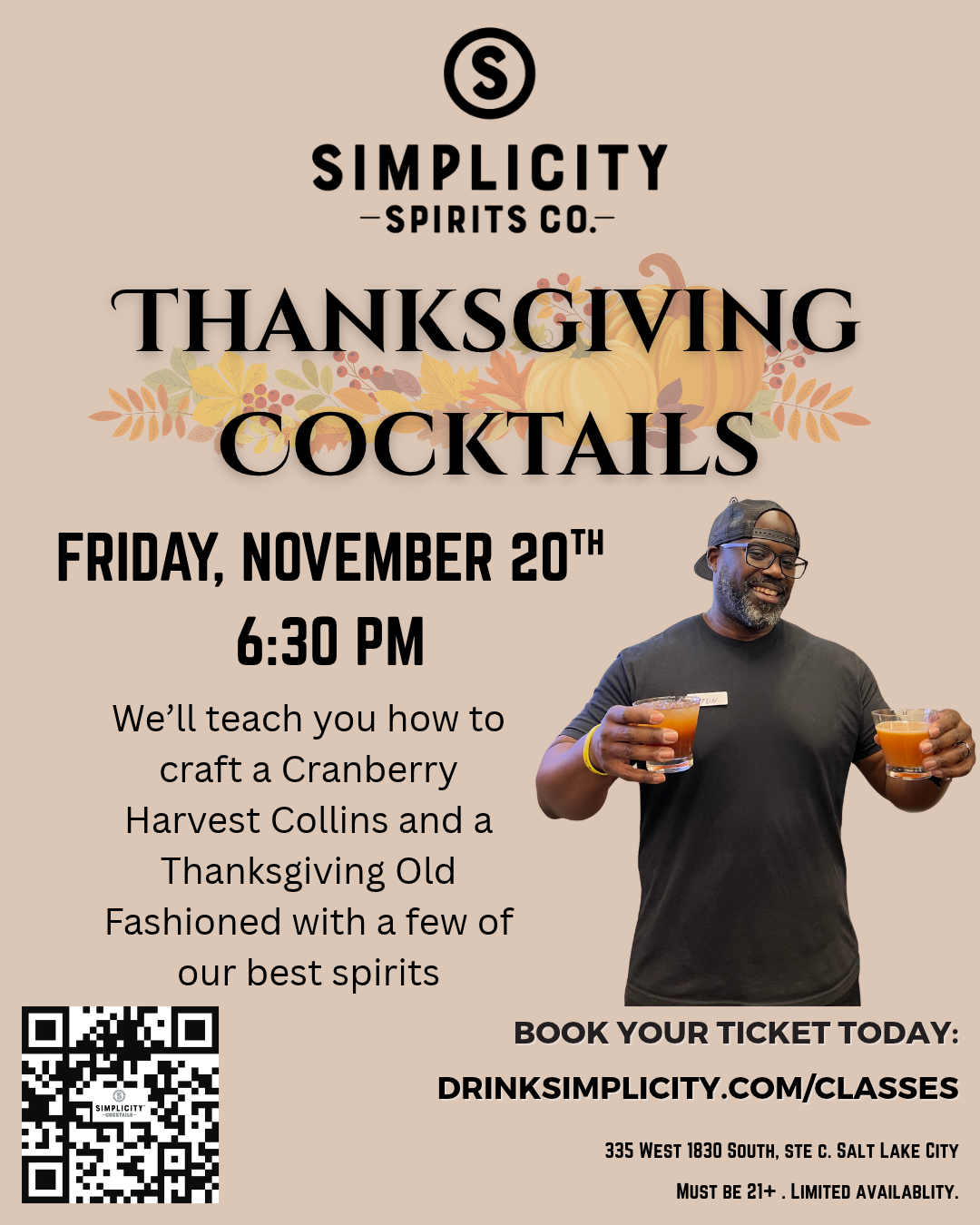 Thanksgiving Cocktail Class