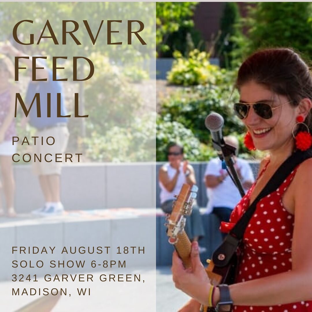This Friday night, join me at Garver Patio Acoustic happy hour! @garverfeedmill @garverevents