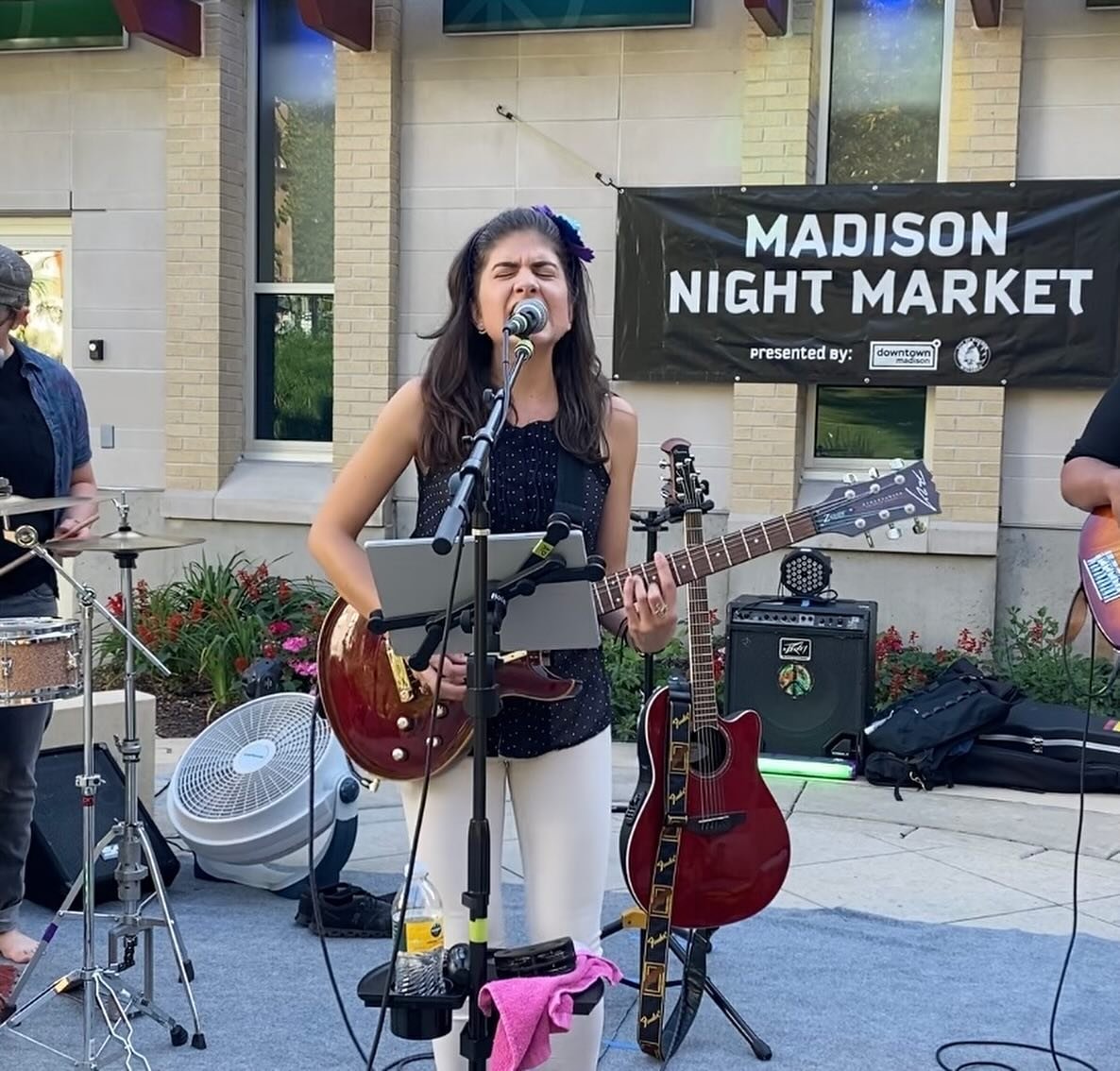 #MNM or #MadisonNightMarket Tomorrow Thursday night, my four-piece band will be performing during the Madison Night Market in the downtown from 7-9pm at LISA LINK PEACE PARK, 452 STATE STREET MADISON, WI, 53703. We hope to see some of you there 🥰