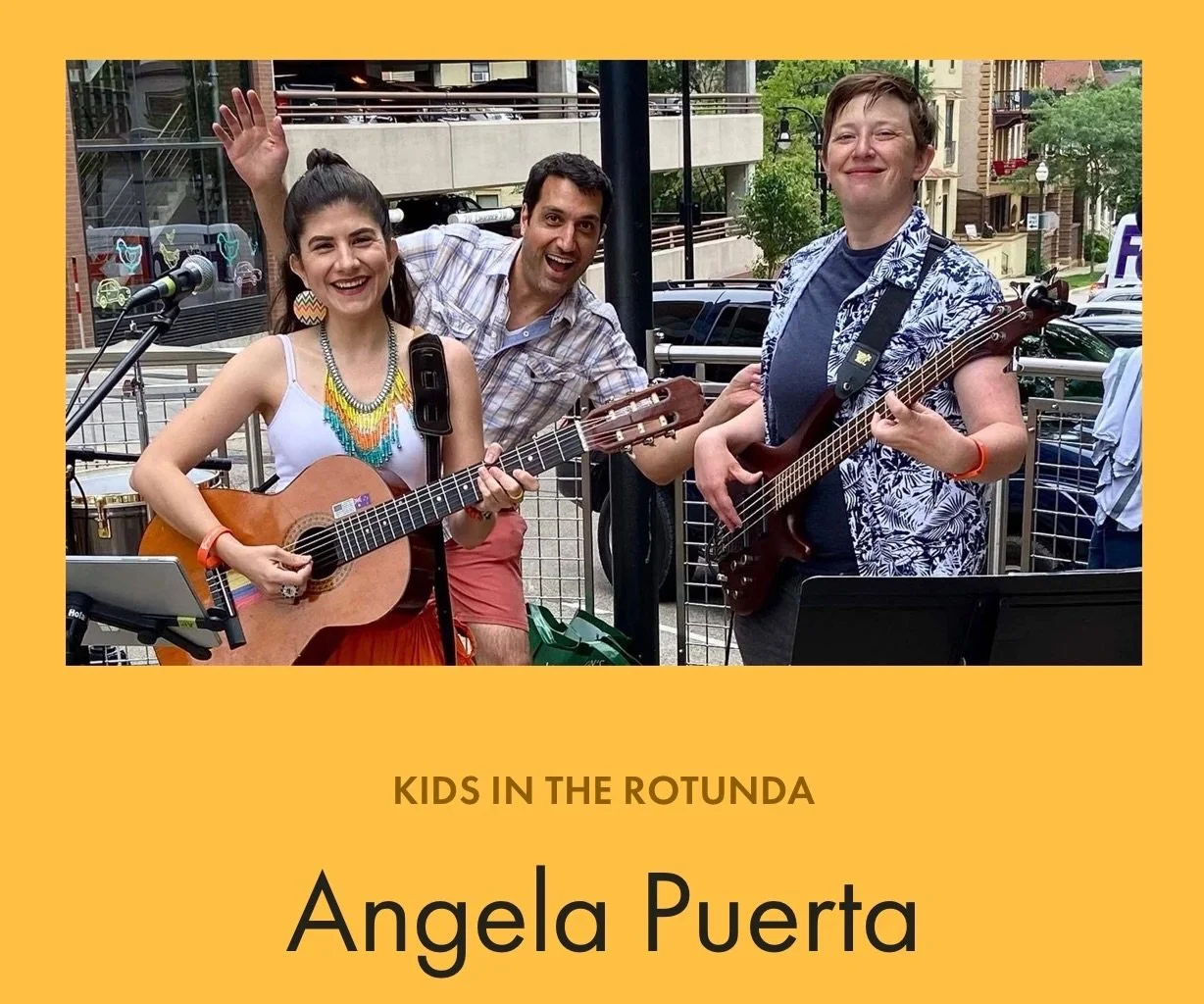 Another show for kids on SATURDAY, JANUARY 31
9:30am, 11am &amp; 1pm at the Overture Center, ROTUNDA STAGE, each event is completely Free :) @6uitar6irl @santiagoverdugo98