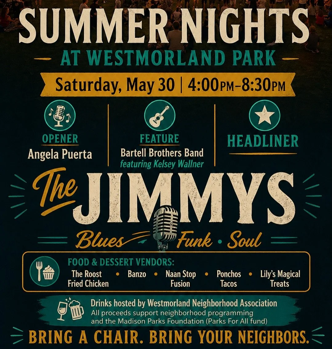 Excited to be part of Summer Nights at Westmorland Park on Saturday, May 30!

I&rsquo;ll be opening the evening with a special kid-focused performance full of music, movement, singalongs, and interactive fun for families and little ones. 🎶💃🪇Westmo