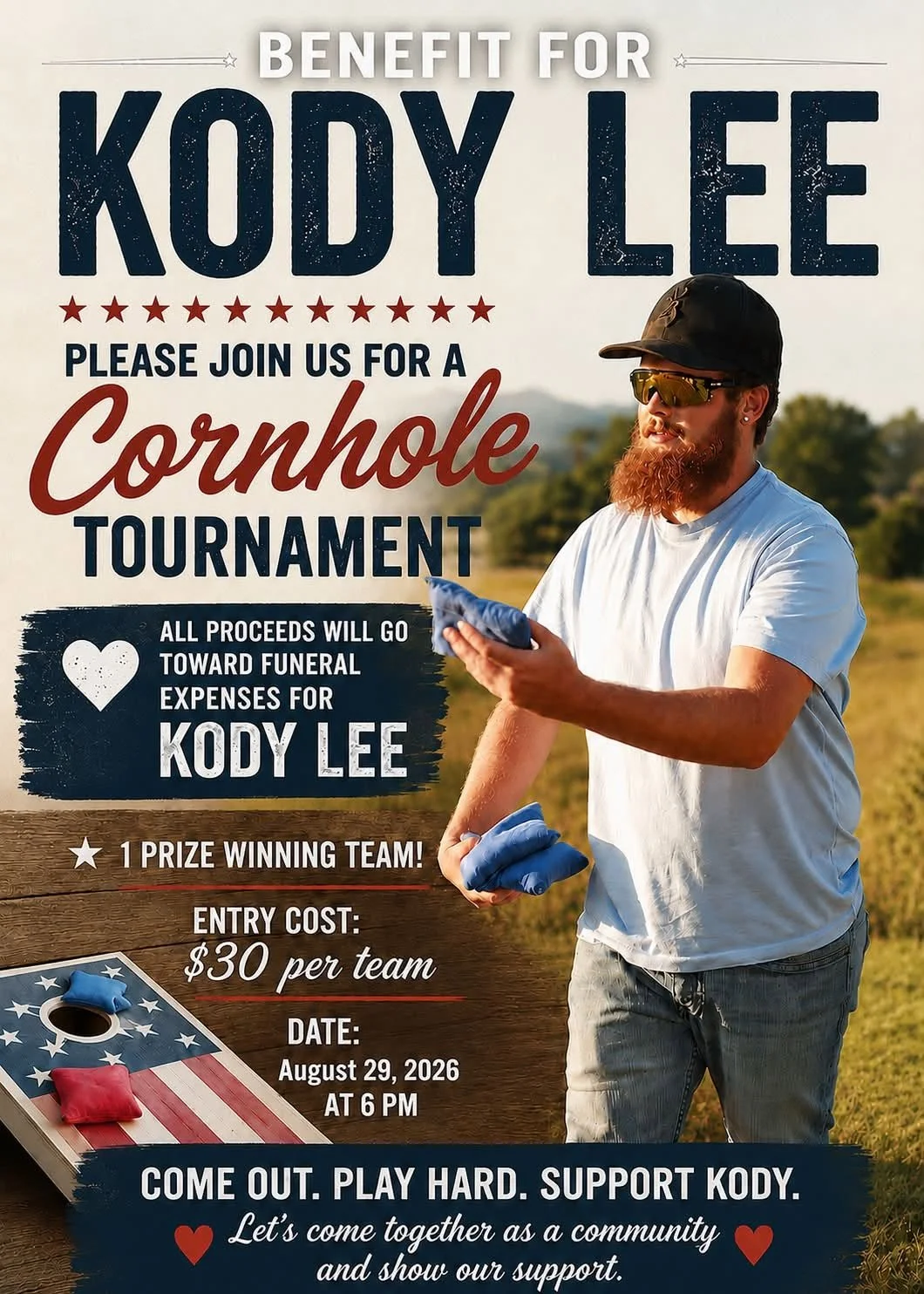 Cornhole for Kody