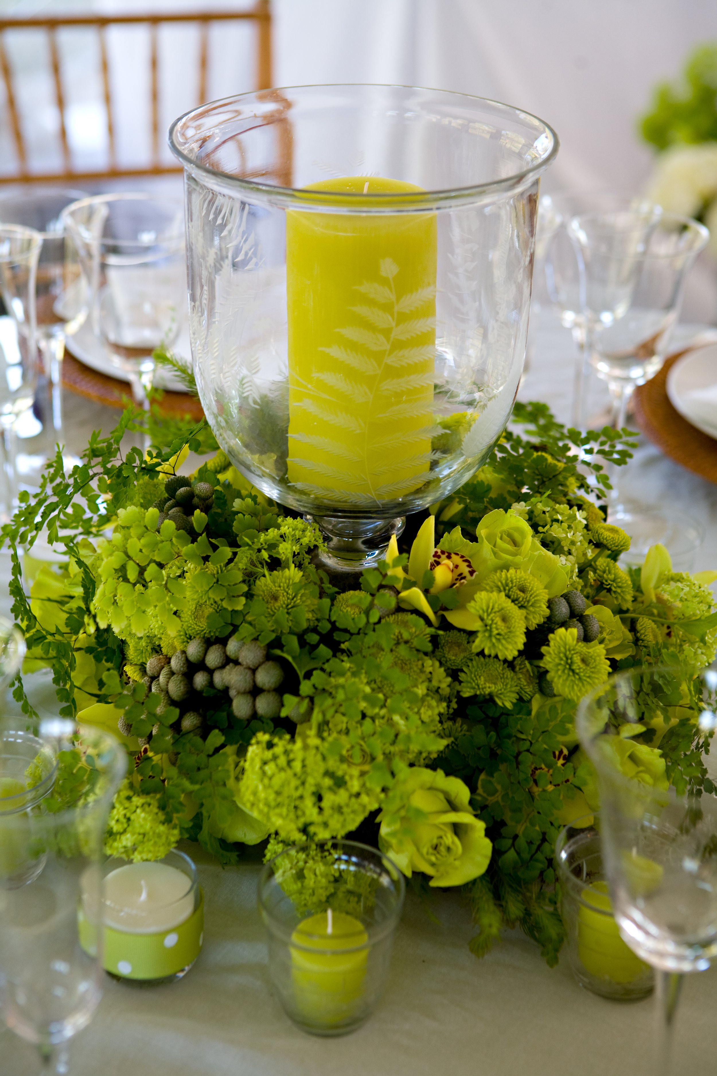 CP - glass lantern, green flowers.jpg