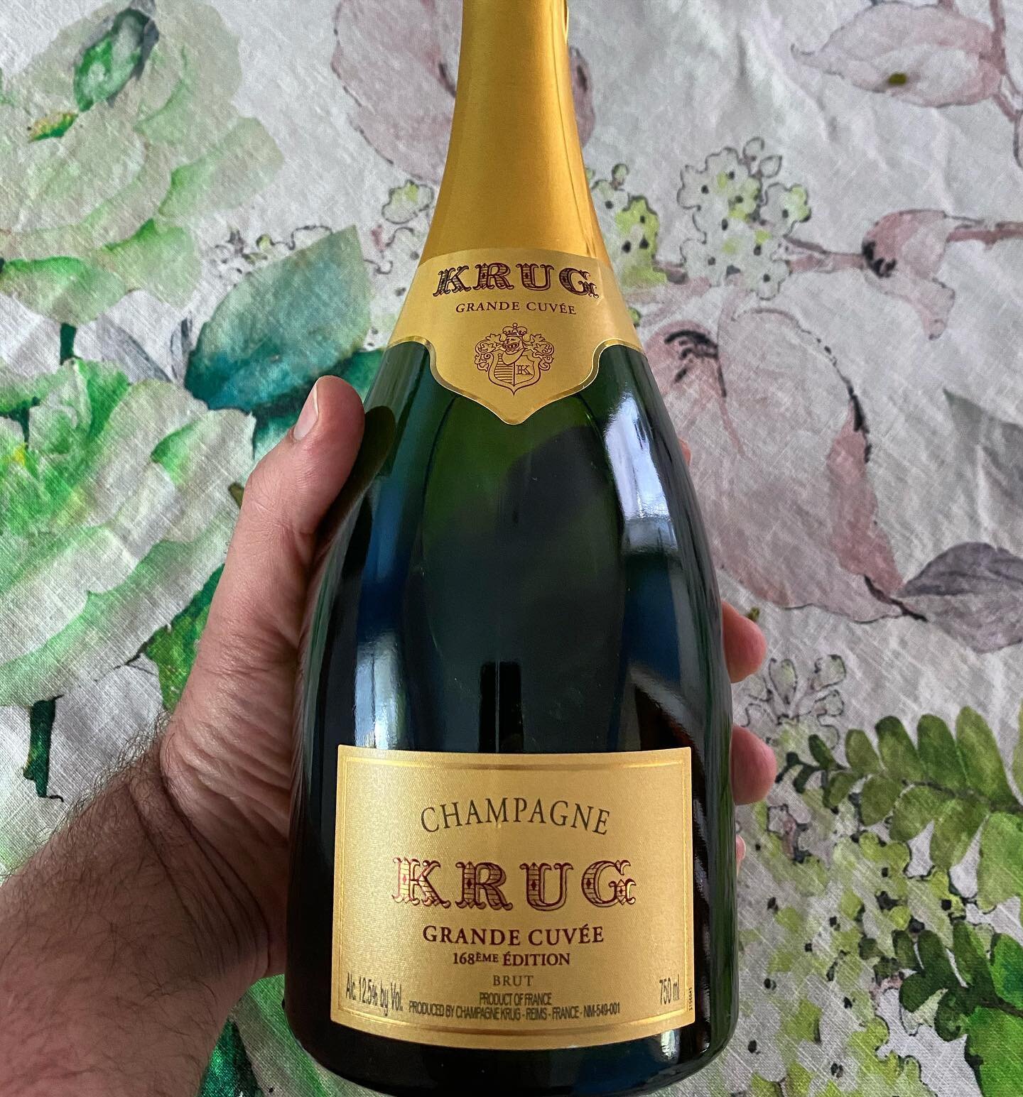 The House of Krug in Reims, famously known as master blenders, used over 120 wines from 10 different vintages to make this beautiful 168&egrave;me &Eacute;dition of the landmark Grande Cuv&eacute;e. The base wine is 2012 vintage, with the final blend