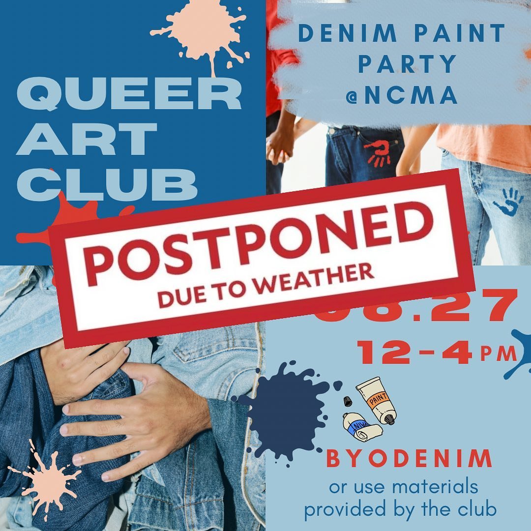 Bad news everyone&hellip; unfortunately due to the weather we&rsquo;ll have to postpone our Denim Paint Party today! Stay safe and dry and we&rsquo;ll let you know when we&rsquo;re rescheduling 🌧️❤️