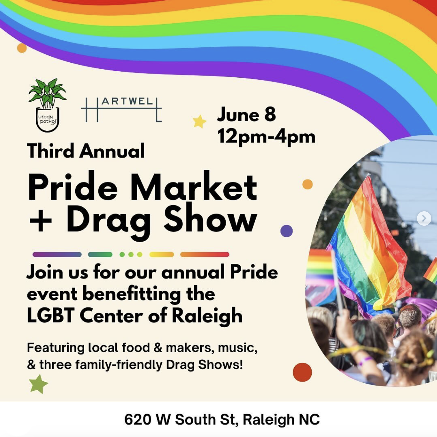 Pride Market + Drag Show