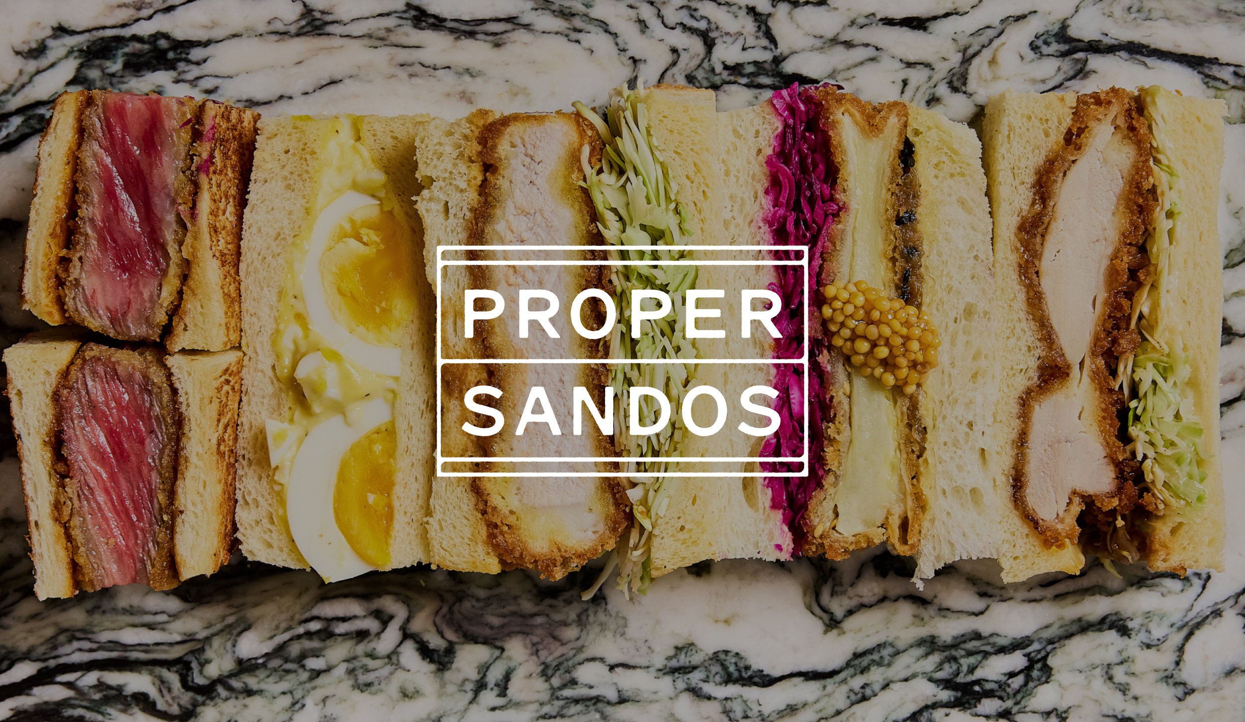 A logo design for Proper Sandos at Austin Proper Hotel