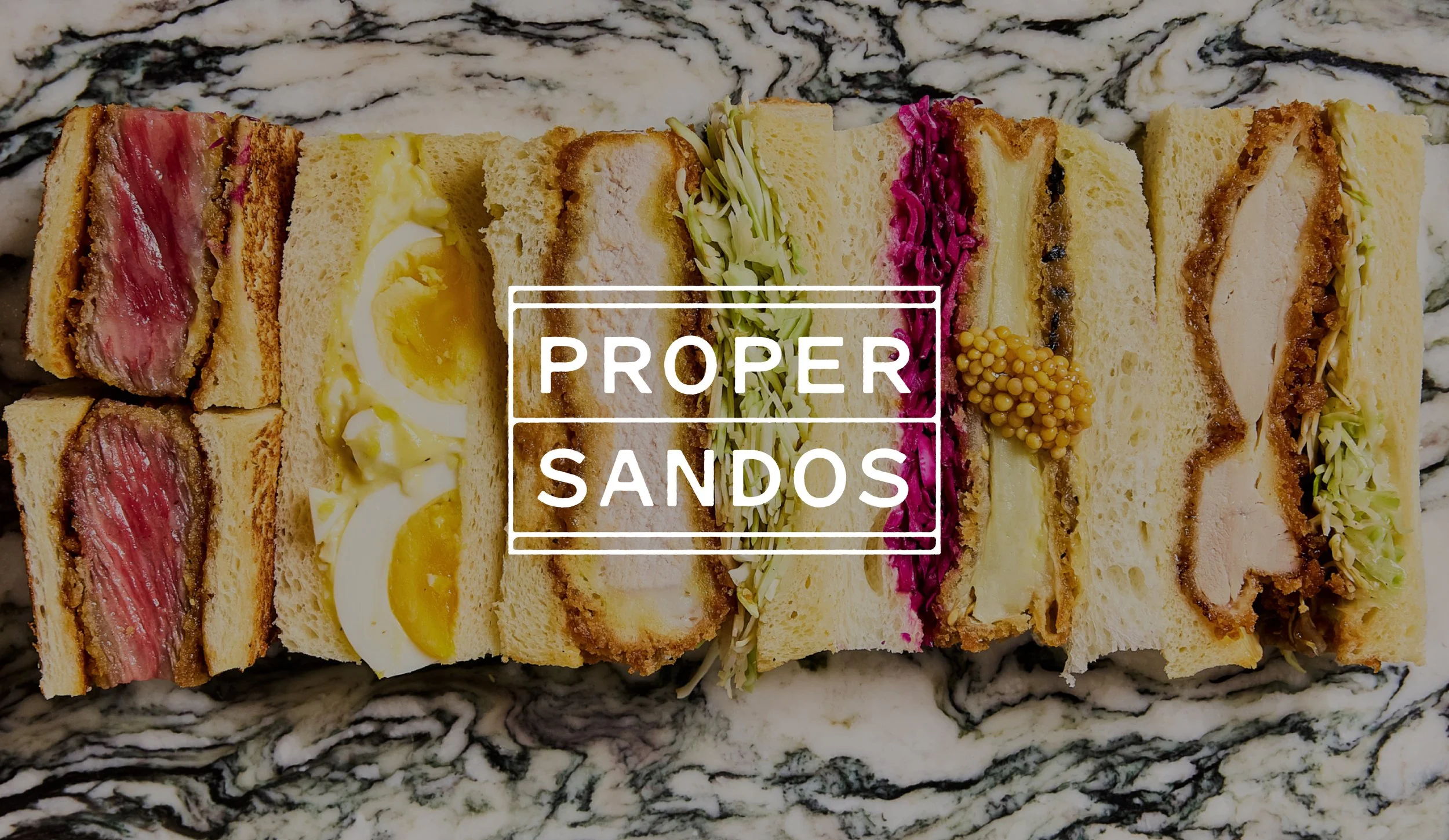 A logo design for Proper Sandos at Austin Proper Hotel