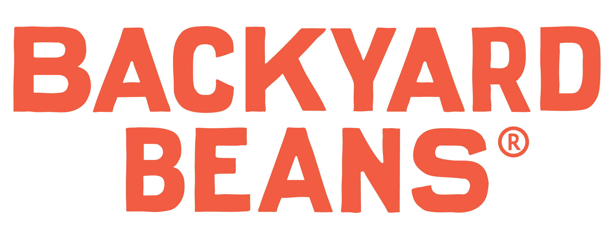 Backyard Beans Coffee logo in orange color.