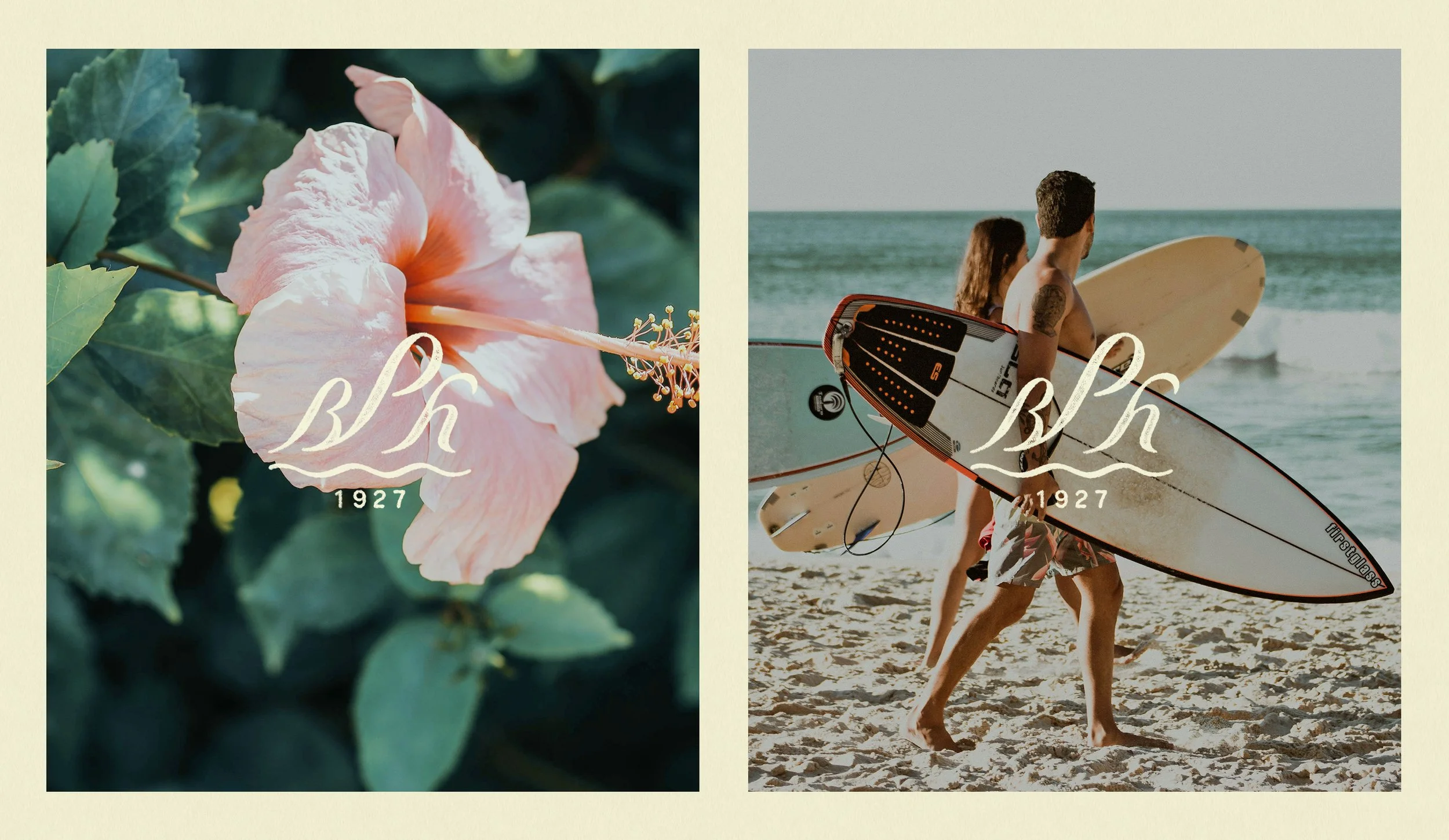 Custom logomark for Paia Beach House boutique hotel branding