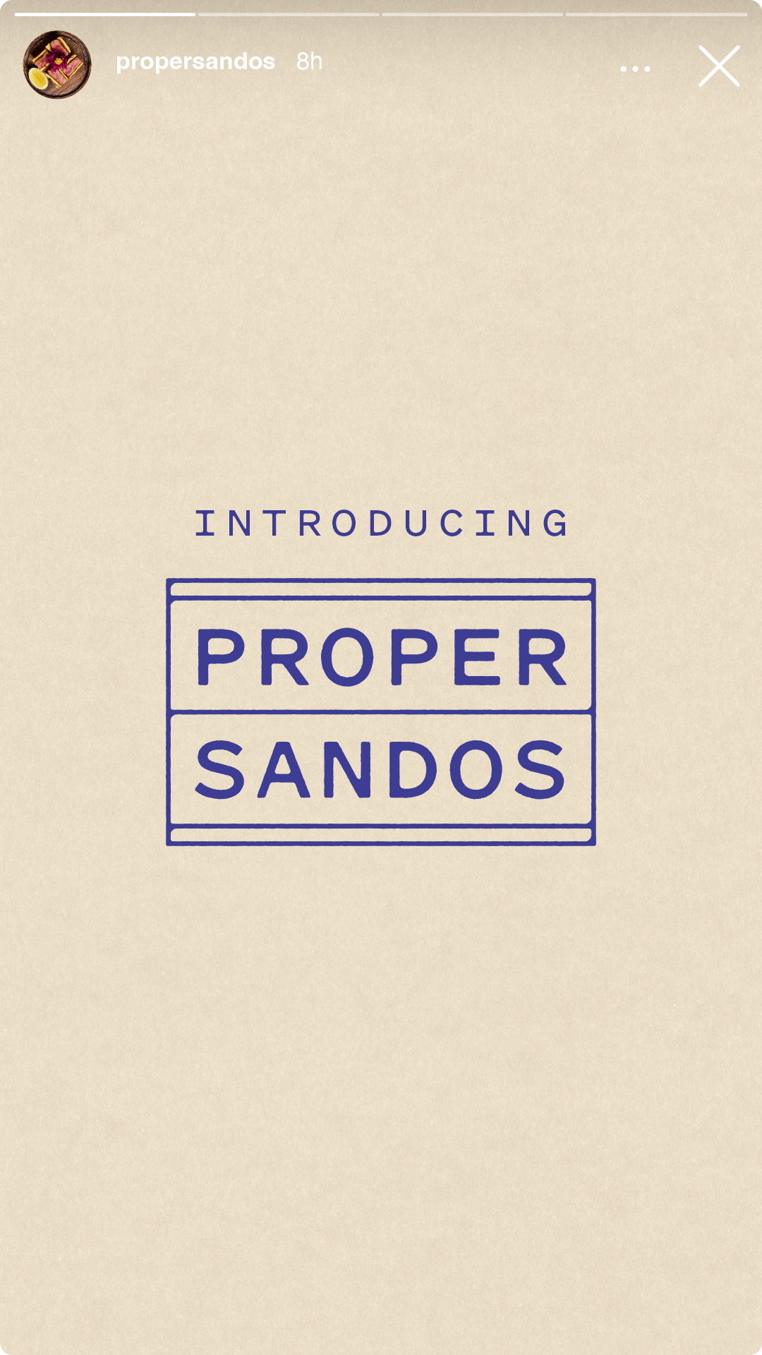 Social media design for Proper Sandos