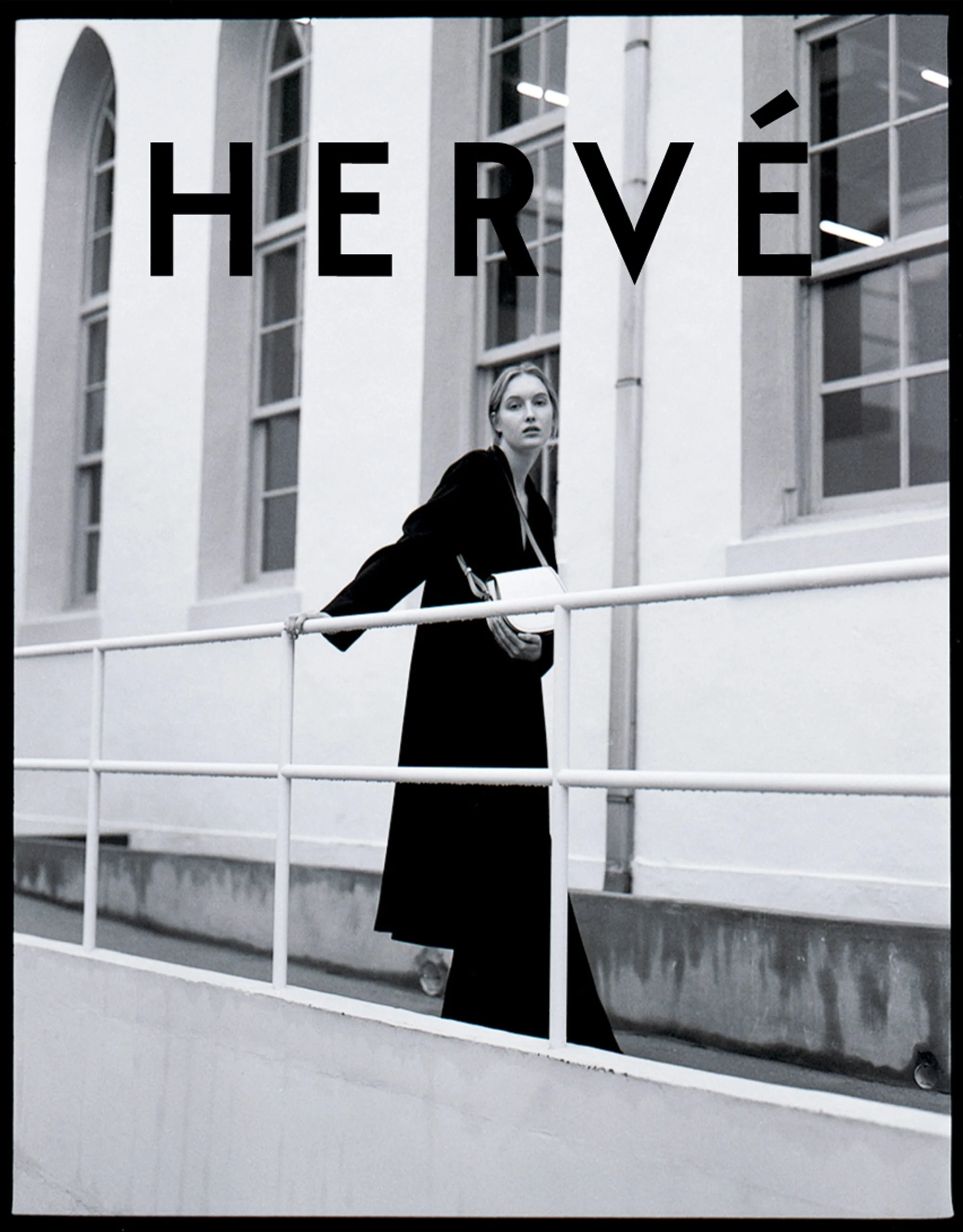 Editorial shot for a fashion brand Herve, specialized high quality leather goods