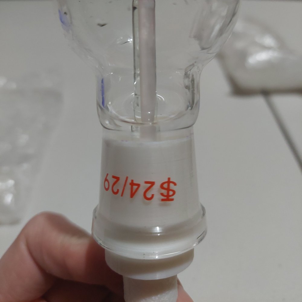 Fluorinar-C® 24/25 adapter in 24/29 joint