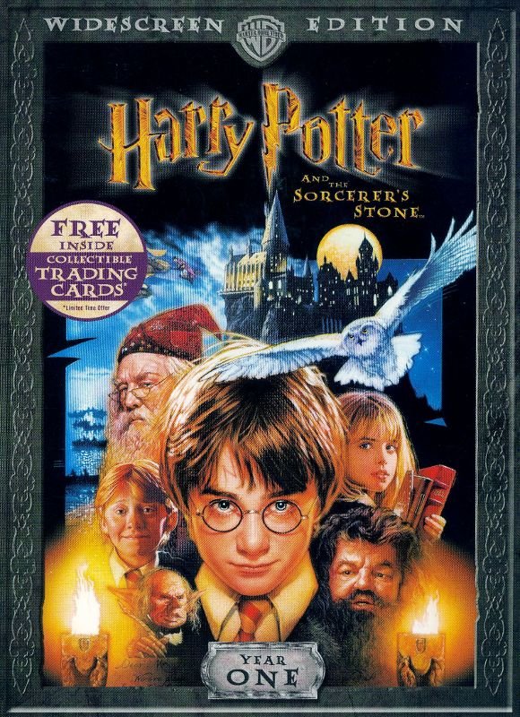 Harry Potter and the Sorcerer's Stone Widescreen Edition DVD with Collectible Trading Cards