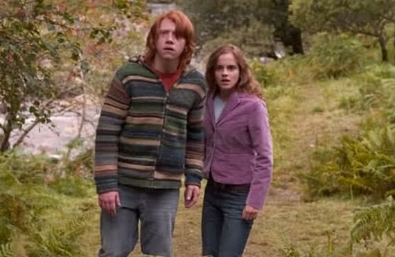Ron and Hermione approaching Waterfall.jpg