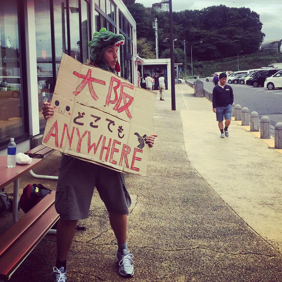 ...Hitchhiking across Japan...